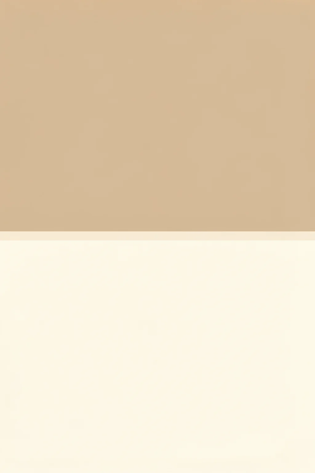 Mindful Inhale Exhale. A minimalist composition of pale beige and cream horizontal color blocks, divided by a thin light stripe.